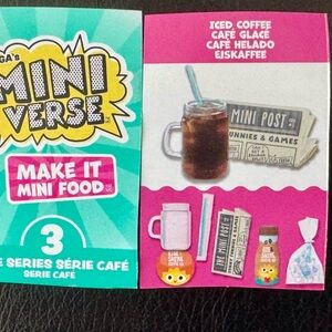 Iced coffee, café series 3, 
miniverse make it mini food